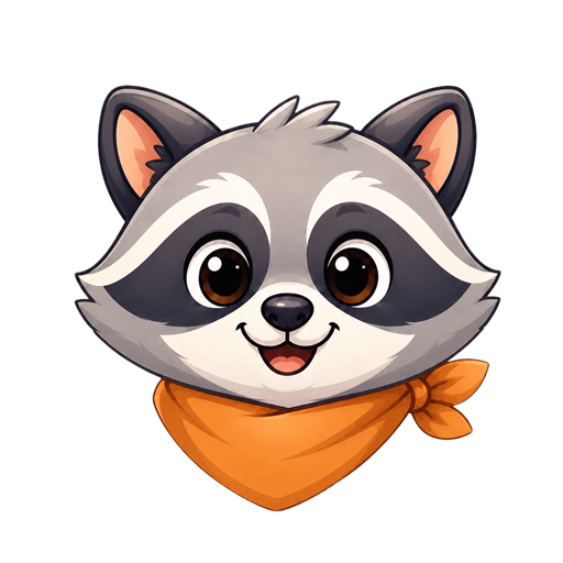 Bandit the TaskBandit raccoon mascot